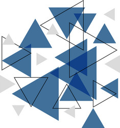 Abstract Blue Triangle Pattern vector image