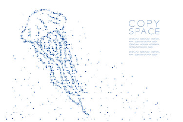 abstract geometric circle dot molecule particle vector image