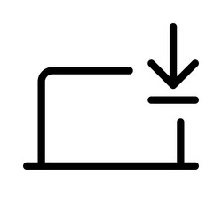 fetching and saving data onto laptop storage vector image