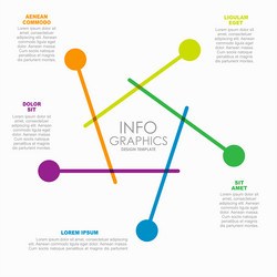Modern Infographic Template with Circular Elements vector image