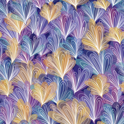 abstract pattern with loops vector image