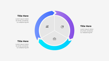 circular infographic with icons showcasing data vector image