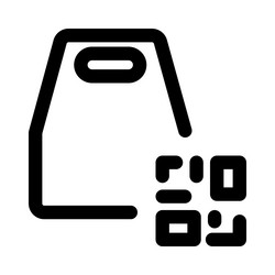 use of qr code to order takeaways vector image