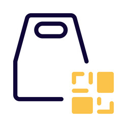use of qr code to order takeaways vector image