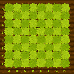 farm style chess board for 2d game interface ui vector image