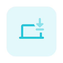 fetching and saving data onto laptop storage vector image