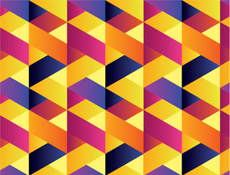 geometry colorful abstract seamless pattern vector image