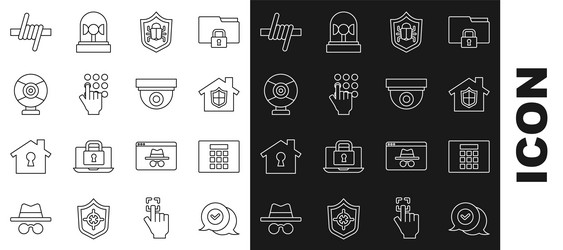 set line check mark in speech bubble password vector image