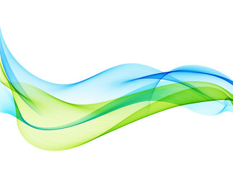 Smooth Color Wave Background vector image