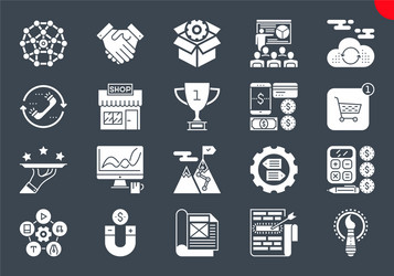 Thin line icons set search engine optimization vector