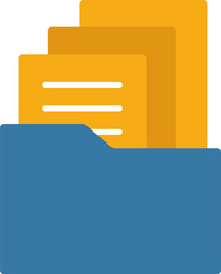 portfolio icon simple flat element from design ui vector image