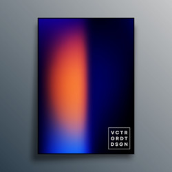 poster with colorful gradient texture design vector