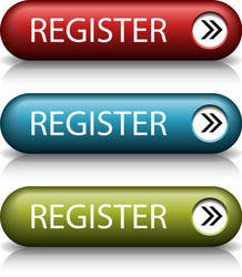 stylish web buttons with arrow vector image