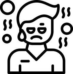 tenderness linear style icon design vector image