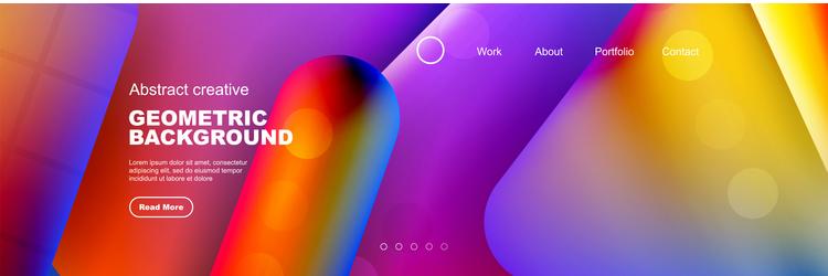 abstract background for your landing page design vector image
