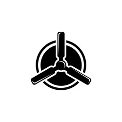 Combination Lock Icon - Secure Vault vector image