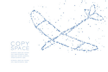 abstract geometric circle dot molecule particle vector image