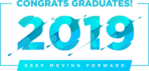 Congratulations graduates logo graduation vector