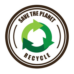 Alternative eco friendly water stamp Royalty Free Vector