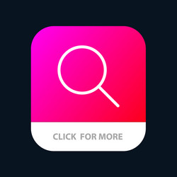 Instagram search sets mobile app button android vector