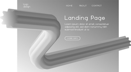 gradient web landing page design vector image