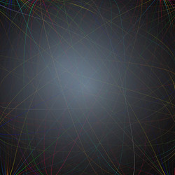 dark background with colorful abstract lines vector image