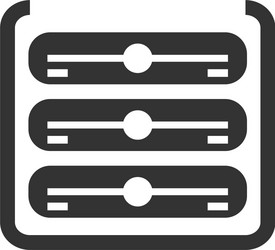 database server icon vector image