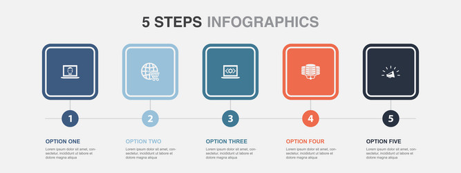 e-business e-commerce web development data vector image