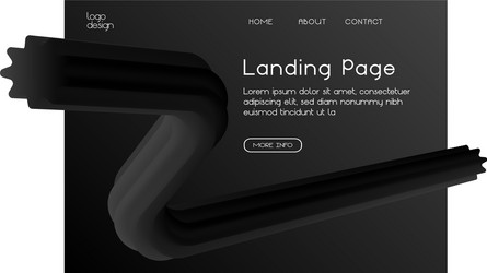 gradient web landing page design vector image
