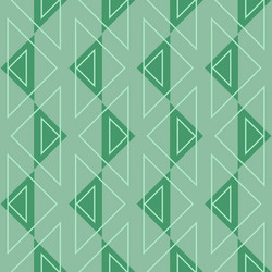 green triangular background seamless pattern vector image
