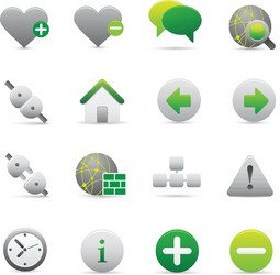 internet icons vector image