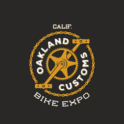 Retro Bike Show Logo Vector Image
