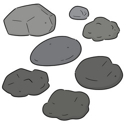 Set of stone Royalty Free Vector Image - VectorStock