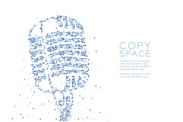 abstract geometric circle dot pixel pattern vector image