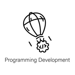 programming development vector image