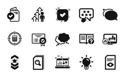 set of view document search files vector image