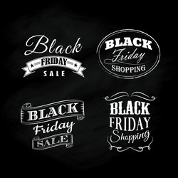 Black Friday Calligraphic Ornaments Vector Image
