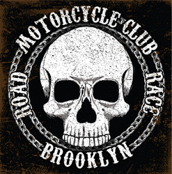 motorcycle skull tee graphic design Vector Image