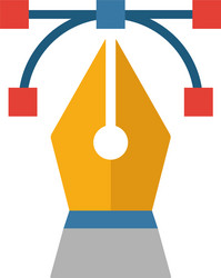 digital art icon simple flat element from design vector image