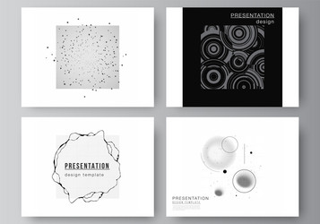 layout presentation slides design vector image