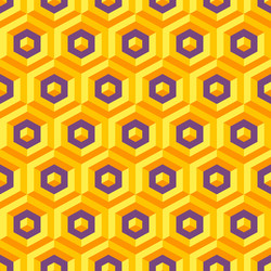seamless abstract 3d texture with hexagonal vector image
