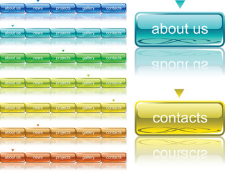 Website Navigation Interface vector image