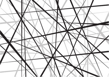 random chaotic lines abstract geometric pattern vector image