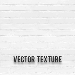 White brick wall texture background design Vector Image