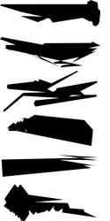 random sketchy grungy element set 6 abstract vector image