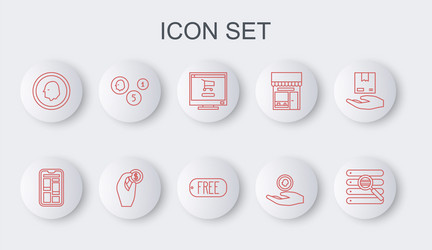 set line search in a browser window online vector image
