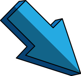 arrow cursor direction pointer click vector image