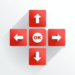 navigation buttons vector image
