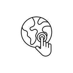 navigation icon vector image