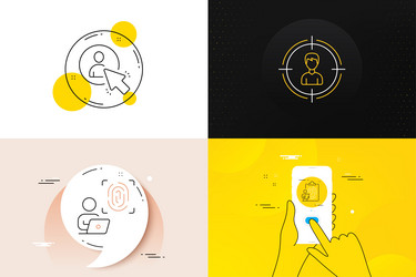 minimal set of computer fingerprint vector image